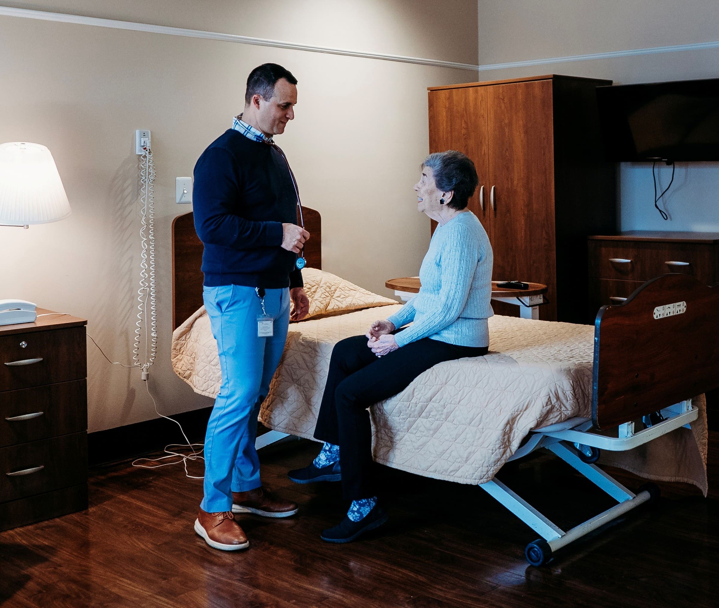 A residential healthcare patient at Wiley Mission